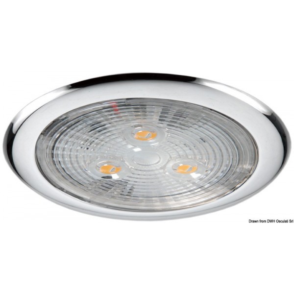 Ceiling light with 3 white LEDs - N°1 - comptoirnautique.com 