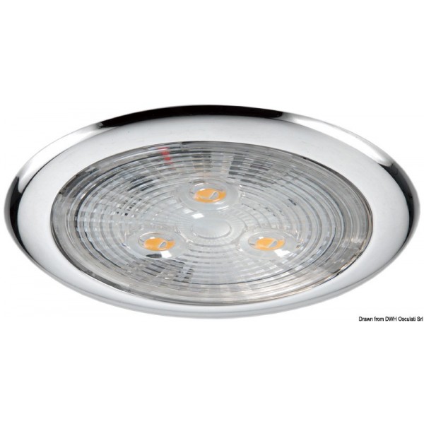 Plafoniera con 3 LED bianchi - N°1 - comptoirnautique.com