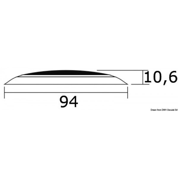 Plafoniera con 5 LED bianchi e 4 LED rossi - N°3 - comptoirnautique.com