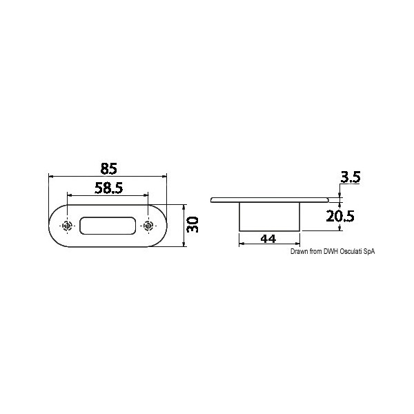 Luz de cortesia à prova de água com LED branco - N°2 - comptoirnautique.com