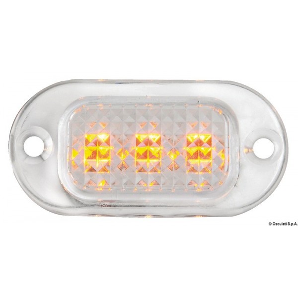 3 LED polycarbonate courtesy light without ring - N°1 - comptoirnautique.com