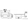 Polycarbonat Höflichkeitslicht 3 LEDs ohne Ring - N°2 - comptoirnautique.com 