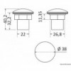 Courtesy light polycarbonate transp. blue LED - N°1 - comptoirnautique.com 