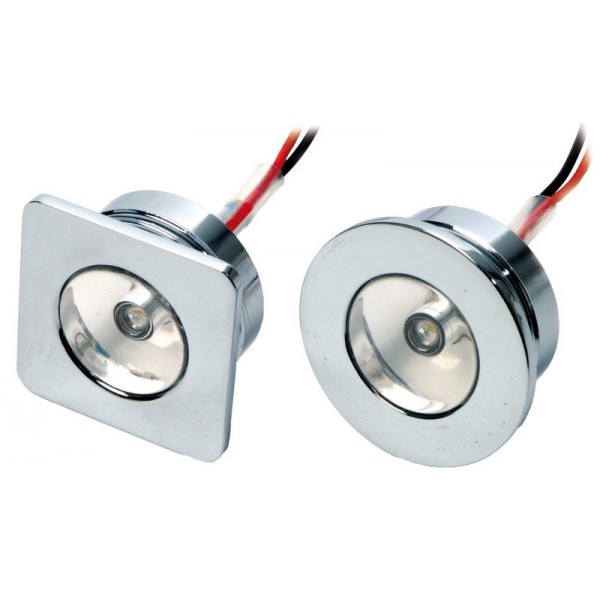 Luce di cortesia rotonda a LED bianchi - N°2 - comptoirnautique.com