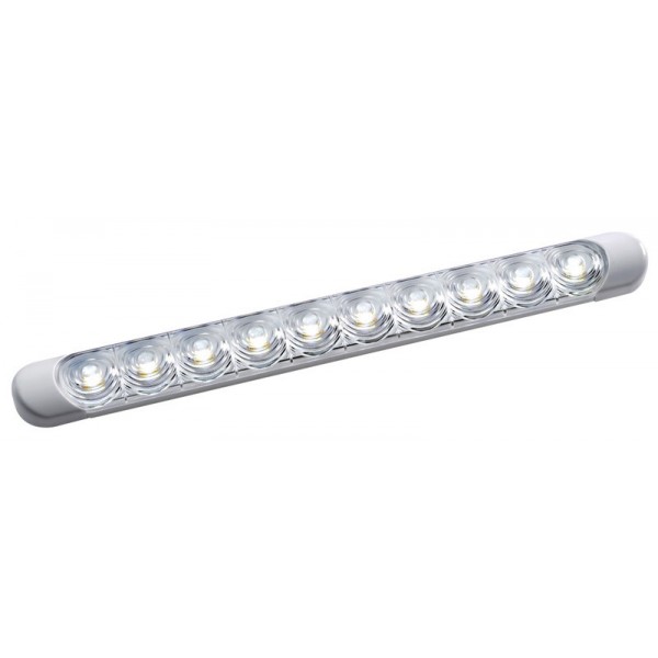 Plafoniera LED bianca 230x24x11 mm - N°1 - comptoirnautique.com