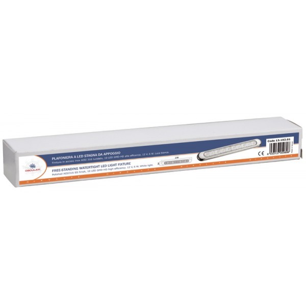 Plafoniera LED bianca 230x24x11 mm - N°3 - comptoirnautique.com