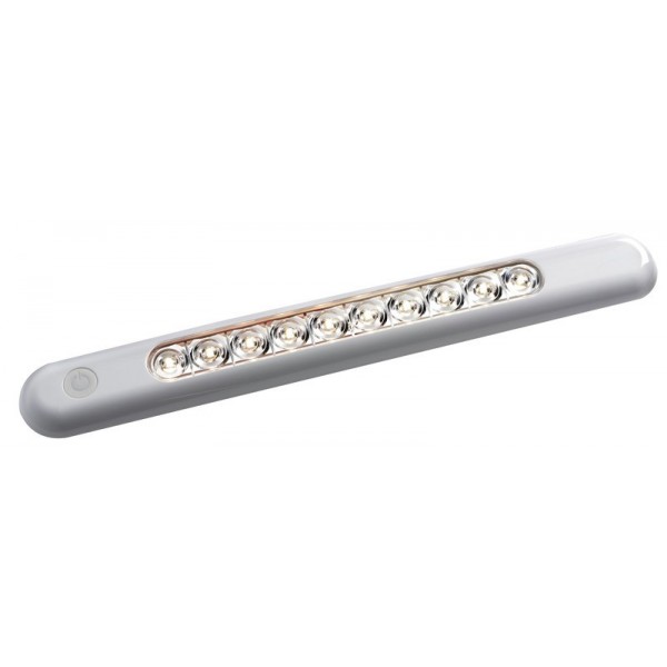 Plafoniera LED bianca 310x40x11,5 mm - N°1 - comptoirnautique.com