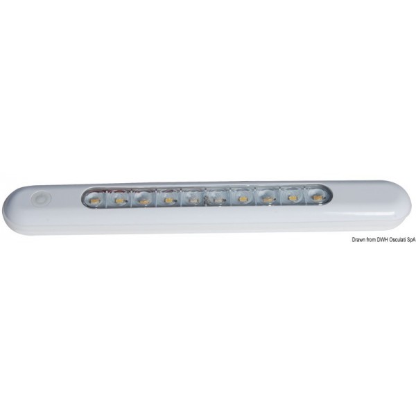 Plafoniera LED impermeabile 310x40x15 mm - N°1 - comptoirnautique.com