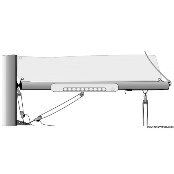 Candeeiro de teto LED à prova de água 310x40x15 mm - N°4 - comptoirnautique.com