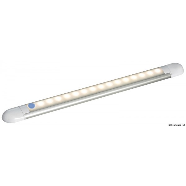 Plafoniera lineare con 14 LED bianchi da 12 V - N°1 - comptoirnautique.com