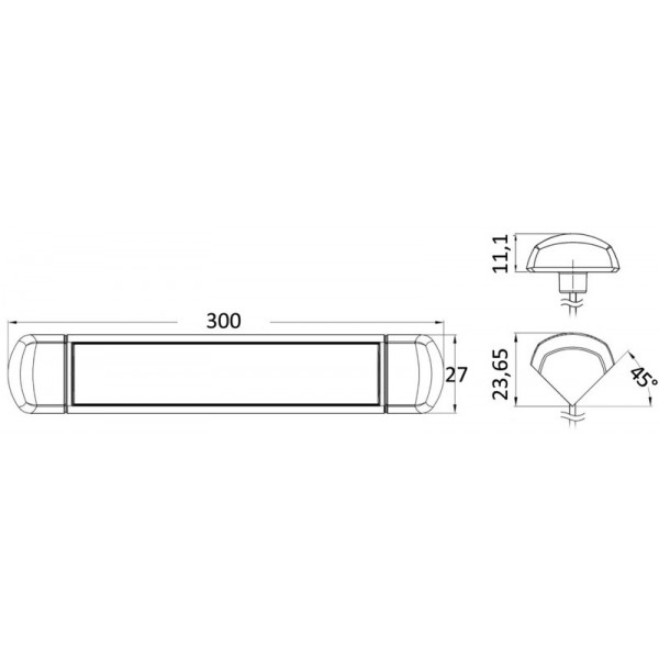 Illuminazione a LED impermeabile montata in superficie con interruttore sensibile al tocco - N°2 - comptoirnautique.com