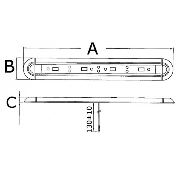 Slim Mini iluminação à prova de choque 12 V 2,4 W - N°2 - comptoirnautique.com