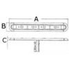 Iluminación antichoque Slim Mini 12 V 2,4 W - N°2 - comptoirnautique.com