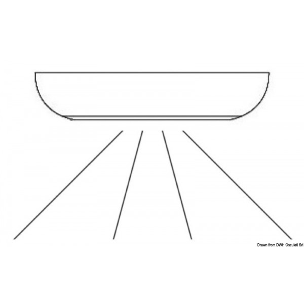 Plafoniera di servizio a LED interruttore a sfioramento 12/24V - N°2 - comptoirnautique.com