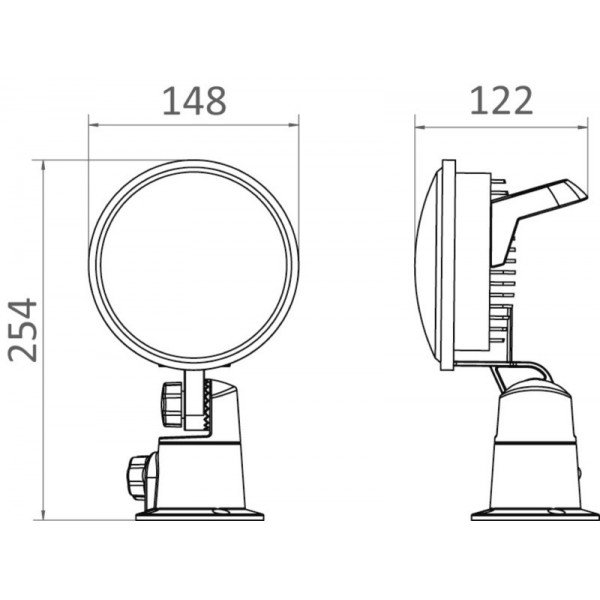 Moonlight 12/24V adjustable depth LED spotlight - N°3 - comptoirnautique.com 