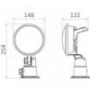 Moonlight 12/24V LED proiettore di profondità regolabile - N°3 - comptoirnautique.com