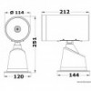 12 V stainless steel electric spotlight - N°2 - comptoirnautique.com