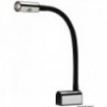 Luce di lettura LED articolata in silicone nero