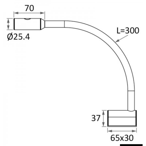 Articulated LED reading light in black silicone - N°2 - comptoirnautique.com 