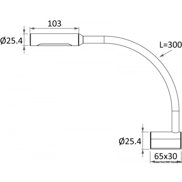 Luz de lectura LED articulada de acero inoxidable y silicona negra - N°2 - comptoirnautique.com