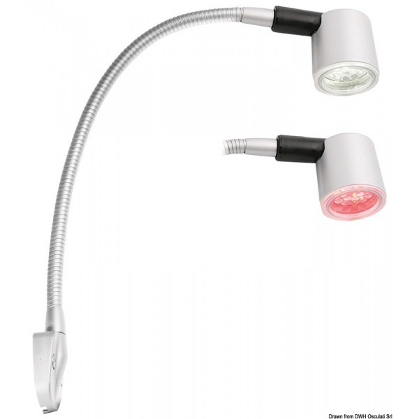 Faro flexible 6 LED plata titanio - N°1 - comptoirnautique.com