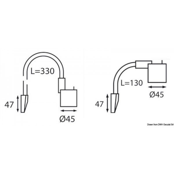 Faretto flessibile con 6 LED SMD 8/30 V 130 mm - N°2 - comptoirnautique.com