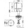 Proyector orientable DHR 12 V 145 mm para interiores