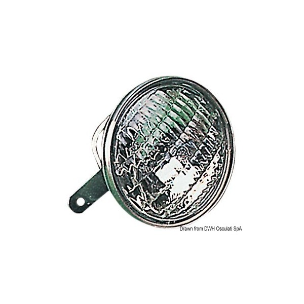 Stainless steel spotlight for 24 V spreader bar - N°1 - comptoirnautique.com