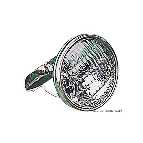 Proiettore in acciaio inox con braccio orientabile 12 V - N°1 - comptoirnautique.com