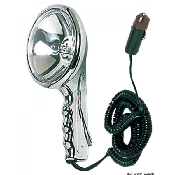 Faretto portatile in zama cromata 12 V - N°1 - comptoirnautique.com