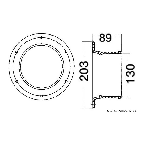 Proj.(2) à encastrer poupe 12V  - N°2 - comptoirnautique.com