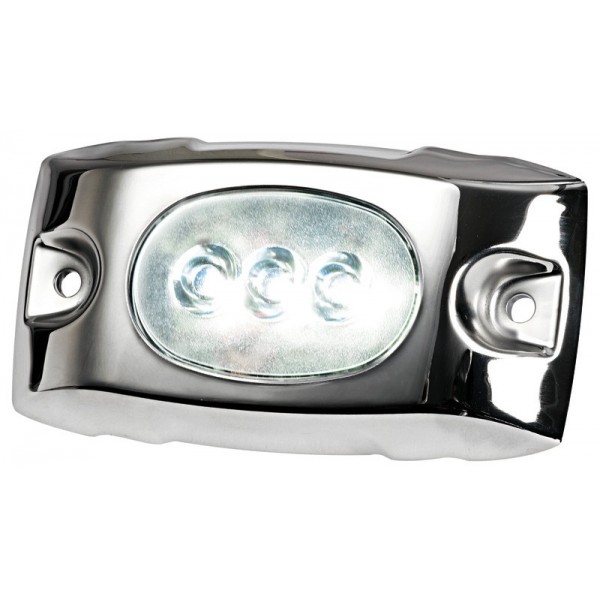 Project.sous-marine LED 12/24Vwhite caseAISI316  - N°1 - comptoirnautique.com