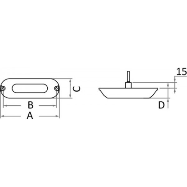 Unterwasserscheinwerfer mit 2 blauen LEDs - N°2 - comptoirnautique.com