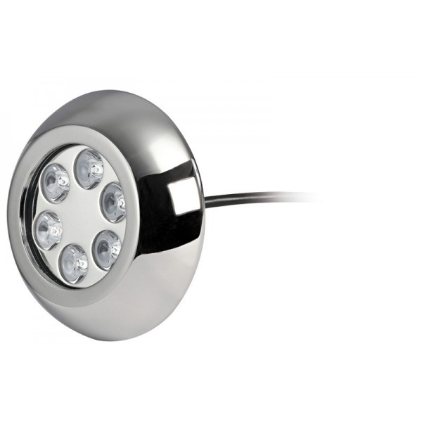 Underwater spotlight 6x3W LED RGBW with screws - N°1 - comptoirnautique.com 