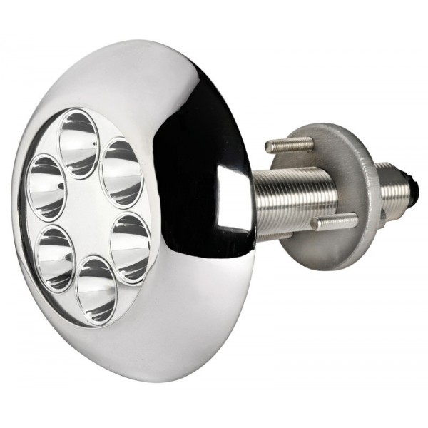 Foco subacuático 6x3W LED azul con tachuelas - N°1 - comptoirnautique.com