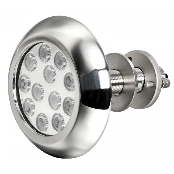 12x3WLED white underwater spotlight with studs - N°1 - comptoirnautique.com 