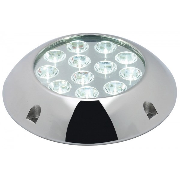 Underwater spotlight 12x3W LED white with screw - N°1 - comptoirnautique.com 