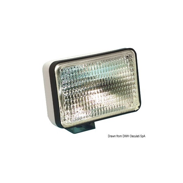 152 mm Sealed Beam waterproof halogen floodlight - N°1 - comptoirnautique.com