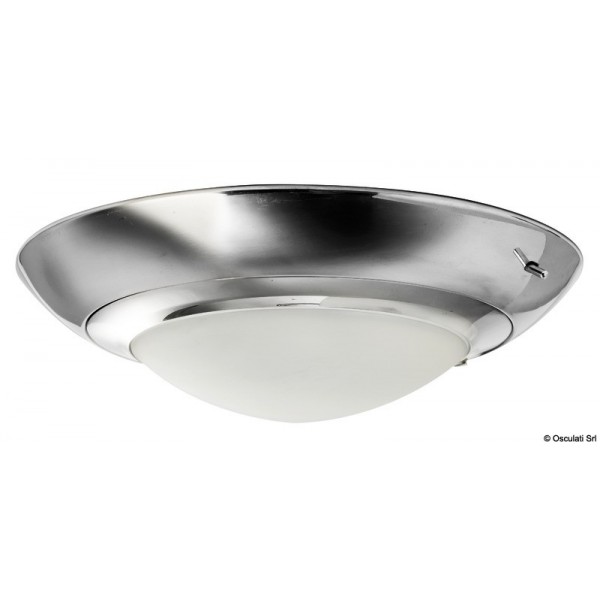 Italian Style spotlight in polished stainless steel 5" 12 V 20 W - N°1 - comptoirnautique.com 