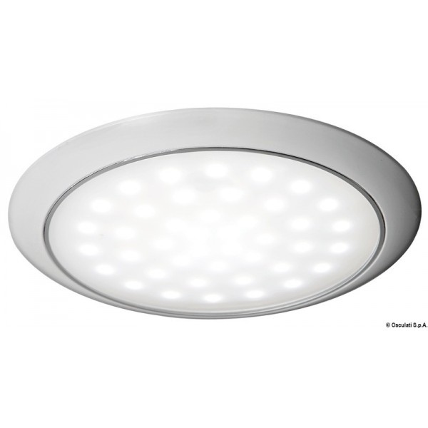 Eclairage LED ultraplate bague blanche 12/24 V 3 W  - N°1 - comptoirnautique.com 