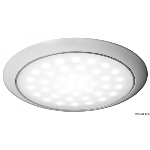 Eclairage LED ultraplate bague blanche 12/24 V 3 W  - N°1 - comptoirnautique.com