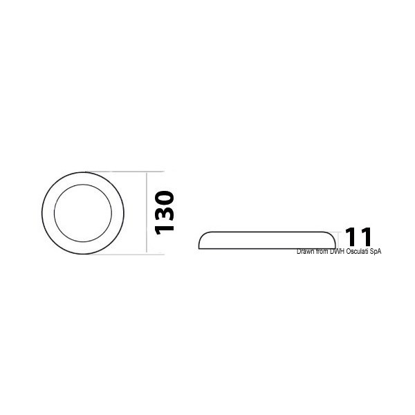Anello ultrasottile bianco Illuminazione a LED 12/24 V 3 W - N°2 - comptoirnautique.com