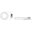Anello ultrasottile bianco Illuminazione a LED 12/24 V 3 W - N°2 - comptoirnautique.com