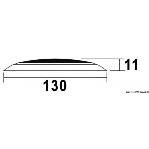 Day/Night flush-mounted LED ceiling light white/stainless steel - N°3 - comptoirnautique.com