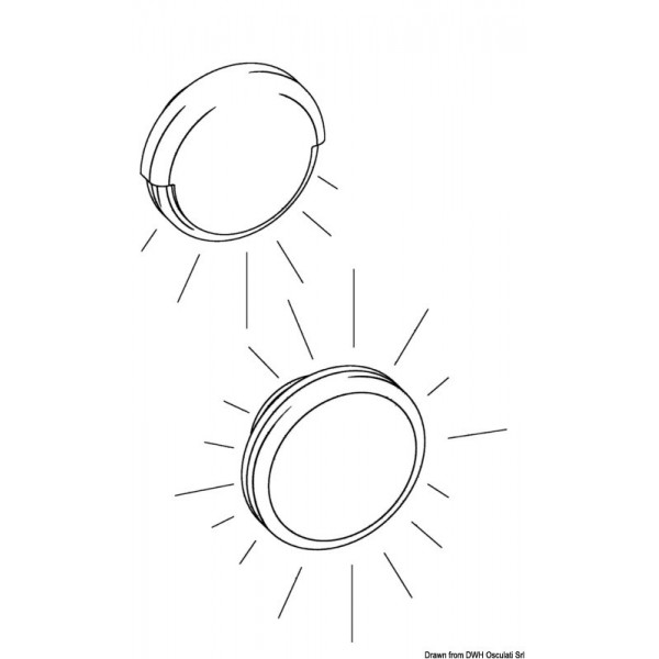 Tilly 180° luce d'atmosfera a LED bianchi - N°2 - comptoirnautique.com