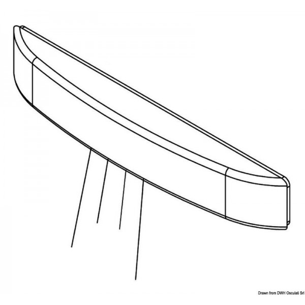 Courtesy light LED downwards white blue - N°2 - comptoirnautique.com