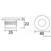 Micro plafonnier à LED 1x1 W HD blanc  - N°2 - comptoirnautique.com