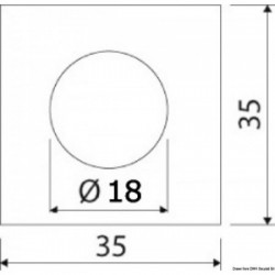 White LED recessed courtesy...