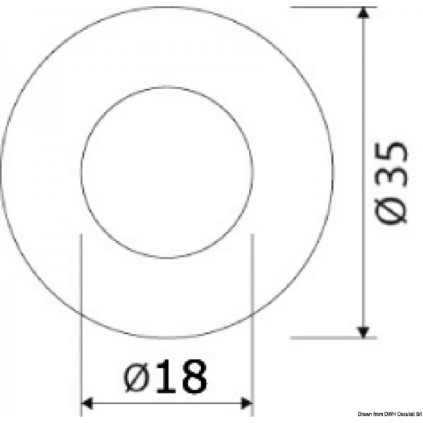 Luz de cortesía LED empotrada 12/24V 1W blanca - N°2 - comptoirnautique.com
