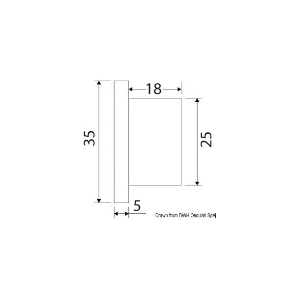 Luz de cortesía LED empotrada 12/24V 1W blanca - N°3 - comptoirnautique.com